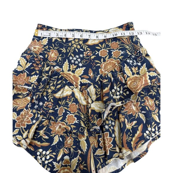 Mother The Ruffle Floral Print Mini Skirt Cotton Womens Size 25 - Picture 7 of 9